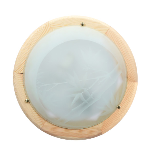 Plafon biały okrągły 30cm BAMBOO 1xE27x40W IP20 Candellux 881028