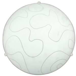Plafon biały okrągły 30cm MALIBU 1xE27x40W IP20 Candellux 881078 Plafon biały okrągły 30cm MALIBU 1xE27x40W IP20 Candellux 881078