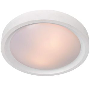 Plafon biały okrągły 36cm LEX 2xE27x40W IP20 Lucide 881142 Plafon biały okrągły 36cm LEX 2xE27x40W IP20 Lucide 881142