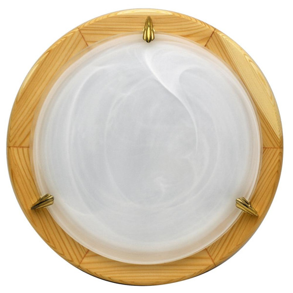Plafon biały okrągły 40cm ALABASTER 2xE27x40W IP20 Candellux 881235