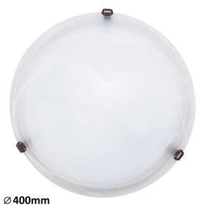 Plafon biały okrągły 40cm Alabastro 2xE27x60W IP20 Rabalux 817905 Plafon biały okrągły 40cm Alabastro 2xE27x60W IP20 Rabalux 817905