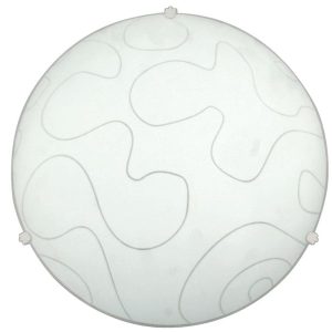 Plafon biały okrągły 40cm MALIBU 2xE27x40W IP20 Candellux 881212 Plafon biały okrągły 40cm MALIBU 2xE27x40W IP20 Candellux 881212