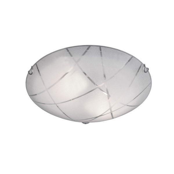 Plafon biały okrągły 40cm SANDRINA 2xE27x40W IP20 Trio 881097