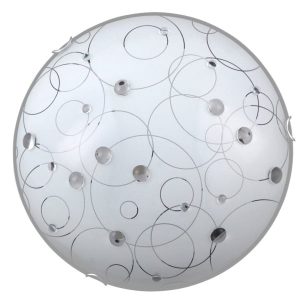 Plafon biały wzorzysty okrągły 30cm Jolly 1xE27x60W IP20 Rabalux 881158 Plafon biały wzorzysty okrągły 30cm Jolly 1xE27x60W IP20 Rabalux 881158
