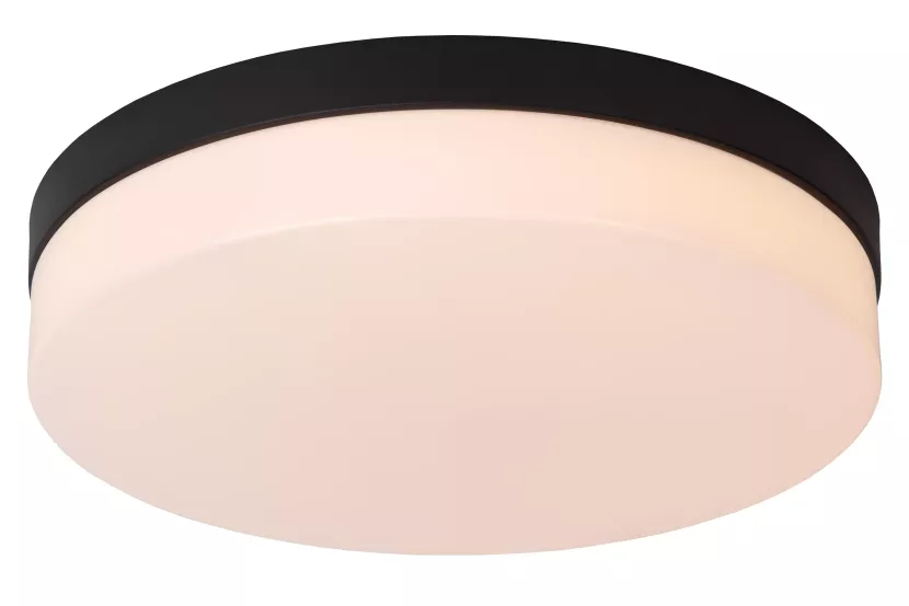 Plafon BISKIT okrągły czarno-biały LED 1x24W 34,5cm 1550lm IP44 Lucide 879538