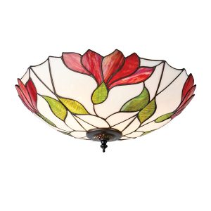 Plafon BOTANICA kwiaty brązowy 2xE27x20W wym:16x45x45cm IP20 Tiffany 1018374 Plafon BOTANICA kwiaty brązowy 2xE27x20W wym:16x45x45cm IP20 Tiffany 1018374