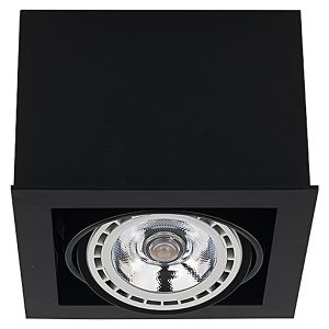 Plafon Box LED stalowy czarny 25536 Plafon Box LED stalowy czarny 25536