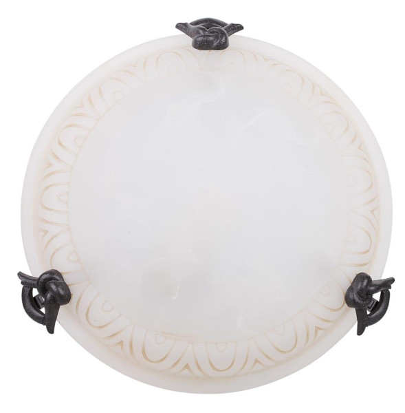 Plafon brązowo-biały okrągły 30cm GIO 1xE27x40W IP20 Candellux 883849