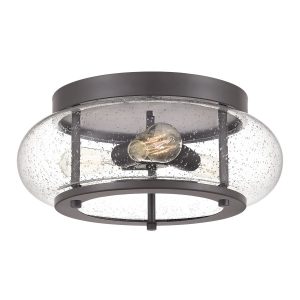 Plafon brązowy okrągły 40,6cm Trilogy 3xE27x60W IP20 Quoizel 880987