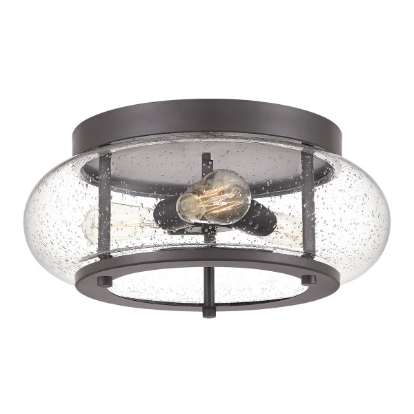 Plafon brązowy okrągły 40,6cm Trilogy 3xE27x60W IP20 Quoizel 880987