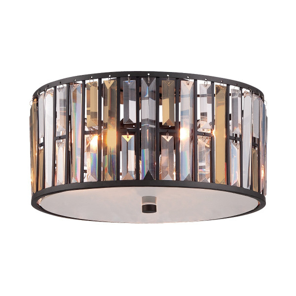 Plafon brązowy okrągły 41,9cm Gemma 3xE27x40W IP20 Hinkley 881178