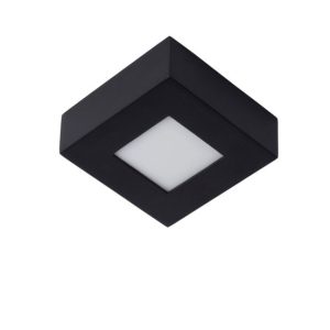 Plafon BRICE kwadratowy czarno-biały LED 1x8W 10,8cm 461lm IP44 Lucide 1017584 Plafon BRICE kwadratowy czarno-biały LED 1x8W 10,8cm 461lm IP44 Lucide 1017584