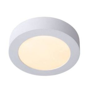 Plafon BRICE okrągły biały LED 1x11W 18cm 827lm IP44 Ciepła biel Lucide 1017649 Plafon BRICE okrągły biały LED 1x11W 18cm 827lm IP44 Ciepła biel Lucide 1017649