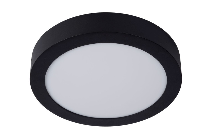 Plafon BRICE okrągły czarno-biały LED 1x15W 24cm 1118lm IP44 Lucide 1017705
