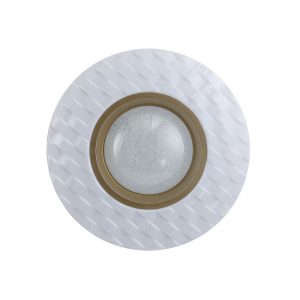 Plafon BUMI okrągły biało-złoty LED 1x24W 38cm 1680lm IP20 Italux 876785 Plafon BUMI okrągły biało-złoty LED 1x24W 38cm 1680lm IP20 Italux 876785