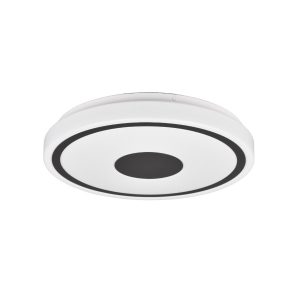 Plafon BUNDA okrągły czarno-biały LED 1x16W 33cm 1900lm IP20 RL 878535 Plafon BUNDA okrągły czarno-biały LED 1x16W 33cm 1900lm IP20 RL 878535