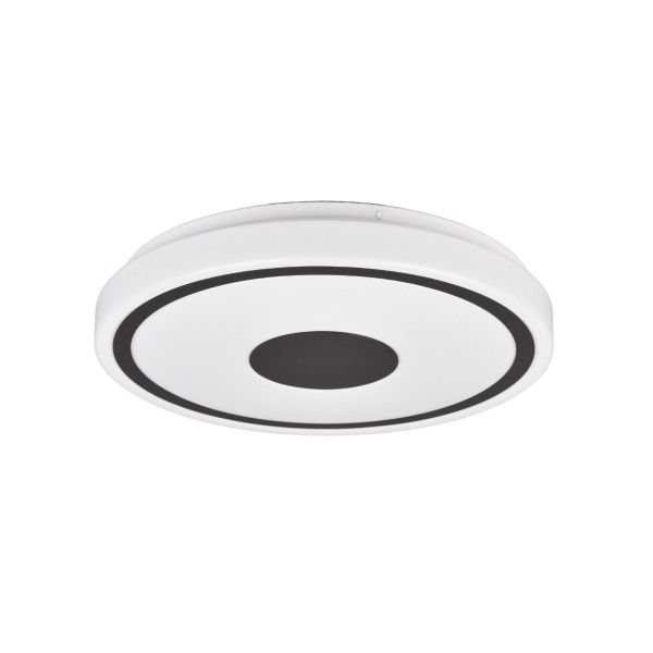 Plafon BUNDA okrągły czarno-biały LED 1x16W 33cm 1900lm IP20 RL 878535