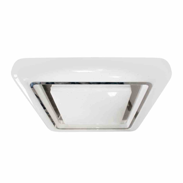 Plafon CAMERON z pilotem kwadratowy biały LED 1x38W 43cm lm IP20 Milagro 872414
