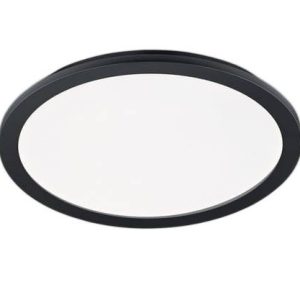 Plafon CAMILLUS okrągły czarno-biały LED 1x24W 40cm 2000lm IP44 RL 1018429 Plafon CAMILLUS okrągły czarno-biały LED 1x24W 40cm 2000lm IP44 RL 1018429