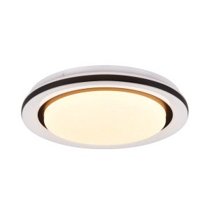 Plafon CARTIDA z pilotem okrągły biało-czarny LED 1x17W 38cm 2000lm IP20 RL 872736 Plafon CARTIDA z pilotem okrągły biało-czarny LED 1x17W 38cm 2000lm IP20 RL 872736