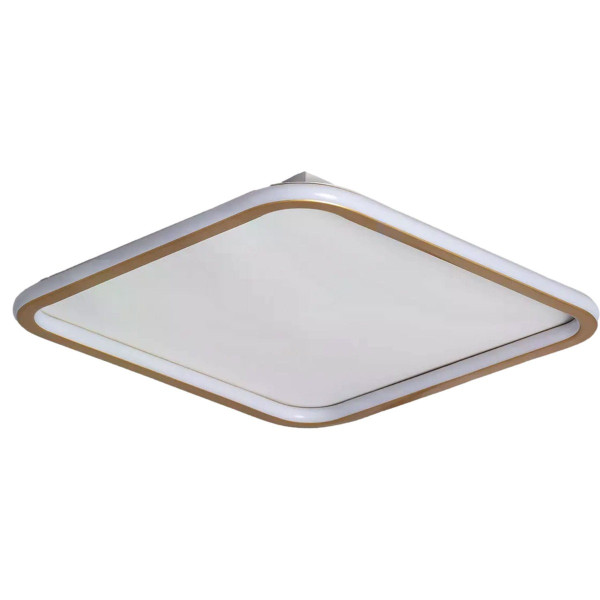 Plafon Cerchio kwadratowy złoto-biały LED 1x30W 41cm 1000lm IP20 Abruzzo 872750