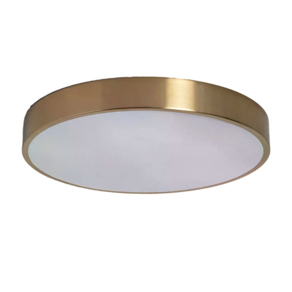 Plafon Cerchio okrągły złoto-biały LED 1x18W 30cm 2300lm IP20 Abruzzo 872453