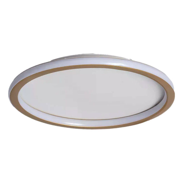 Plafon Cerchio okrągły złoto-biały LED 1x30W 41cm 1200lm IP20 Abruzzo 872447