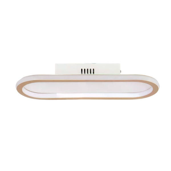 Plafon Cerchio z pilotem owalny biały LED 1x25W 40cm 2700lm IP20 Abruzzo 872352