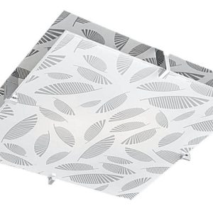 Plafon chromowany biały kwadratowy 36cm FIKUS 2xE27x40W IP20 Candellux 881047 Plafon chromowany biały kwadratowy 36cm FIKUS 2xE27x40W IP20 Candellux 881047