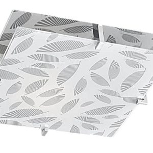 Plafon chromowany biały kwadratowy 8cm FIKUS 1xE27x40W IP20 Candellux 881120 Plafon chromowany biały kwadratowy 8cm FIKUS 1xE27x40W IP20 Candellux 881120