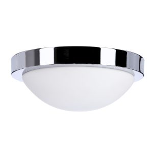 Plafon chromowany biały okrągły 27cm RODA 1xE27x40W IP44 Candellux 881045 Plafon chromowany biały okrągły 27cm RODA 1xE27x40W IP44 Candellux 881045