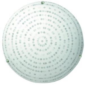 Plafon chromowany biały okrągły 30cm CIRCLE 1xE27x40W IP20 Candellux 872691 Plafon chromowany biały okrągły 30cm CIRCLE 1xE27x40W IP20 Candellux 872691