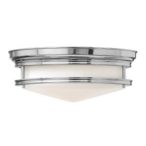 Plafon chromowany biały okrągły 35,6cm Hadley 3xE27x40W IP44 Hinkley 881087