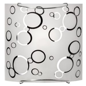 Plafon chromowany czarny kwadratowy 9cm DOKA 1xE27x40W IP20 Candellux 881192