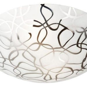 Plafon chromowany czarny okrągły 30cm GALEO 1xE27x40W IP20 Candellux 881206
