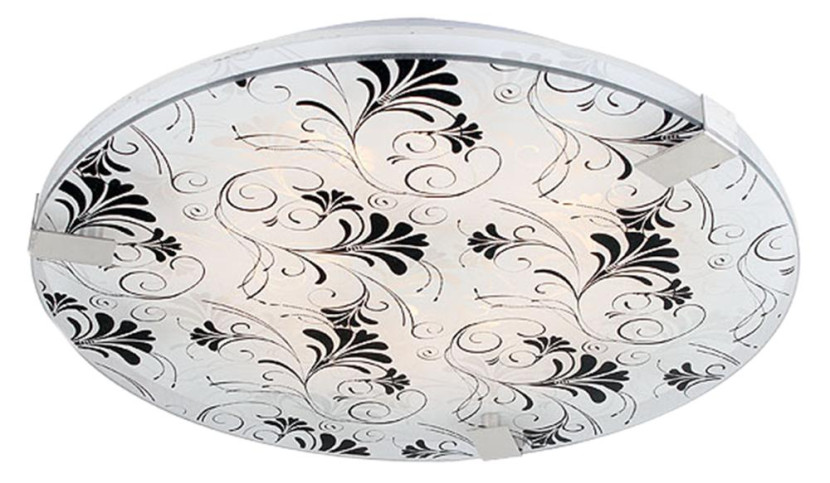 Plafon chromowany czarny okrągły 40cm VAGANTE 3xE27x40W IP20 Candellux 878580