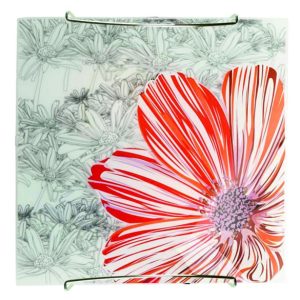 Plafon chromowany czerwony kwadratowy 9cm SPRING 1xE27x40W IP20 Candellux 881077 Plafon chromowany czerwony kwadratowy 9cm SPRING 1xE27x40W IP20 Candellux 881077