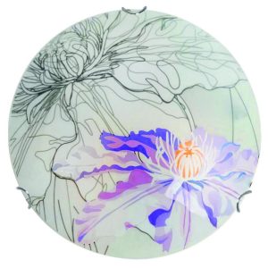 Plafon chromowany fioletowy okrągły 30cm SPRING 1xE27x40W IP20 Candellux 881305 Plafon chromowany fioletowy okrągły 30cm SPRING 1xE27x40W IP20 Candellux 881305