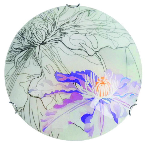 Plafon chromowany fioletowy okrągły 40cm SPRING 2xE27x40W IP20 Candellux 881002