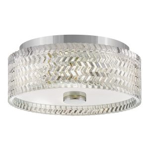 Plafon chromowany przezroczysty okrągły 30,5cm ELLE 2xE27x60W IP20 Hinkley 881149 Plafon chromowany przezroczysty okrągły 30,5cm ELLE 2xE27x60W IP20 Hinkley 881149