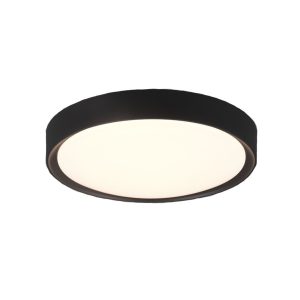 Plafon CLARIMO okrągły czarno-biały LED 1x18W 33cm 1600lm IP44 Trio 878617 Plafon CLARIMO okrągły czarno-biały LED 1x18W 33cm 1600lm IP44 Trio 878617