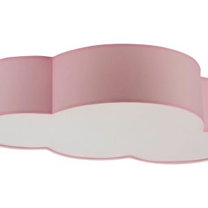 Plafon Cloud 4-punktowy tkaninowy różowy 39224 Plafon Cloud 4-punktowy tkaninowy różowy 39224