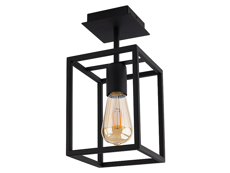 Plafon Crate stalowy czarny 147816