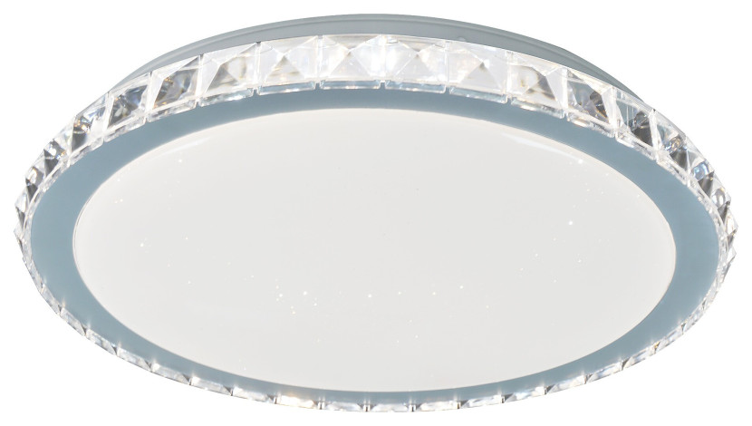 Plafon Cressida okrągły srebrny LED 1x24W 40,5cm 1720lm IP20 Rabalux 881354