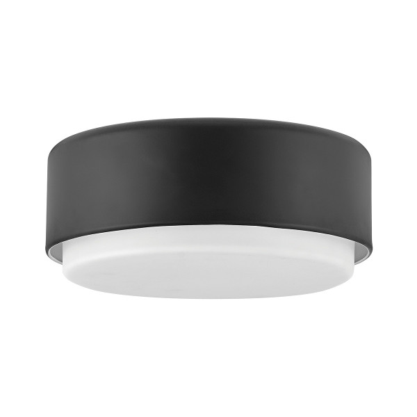 Plafon czarno-biały okrągły 30,5cm CEDRIC 2xE27x40W IP20 Hinkley 879576