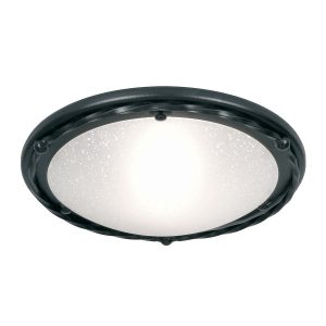 Plafon czarno-biały okrągły 30cm Pembroke 1xE27x60W IP20 Elstead 881132 Plafon czarno-biały okrągły 30cm Pembroke 1xE27x60W IP20 Elstead 881132