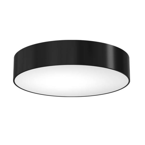 Plafon czarno-biały okrągły 80cm BUNGO 9xE27x40W IP20 Shilo 881236