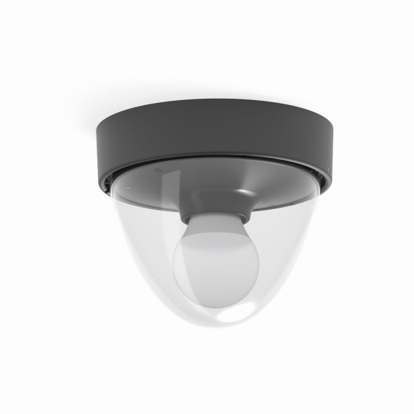 Plafon czarno-przezroczysty okrągły 17cm NOOK 1xE27x40W IP44 Nowodvorski 881107