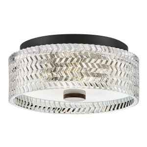 Plafon czarno-przezroczysty okrągły 30,5cm ELLE 2xE27x60W IP20 Hinkley 881317 Plafon czarno-przezroczysty okrągły 30,5cm ELLE 2xE27x60W IP20 Hinkley 881317