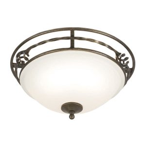Plafon czarno-złoty-biały okrągły 36,5cm Pembroke 2xE27x60W IP20 Elstead 881013 Plafon czarno-złoty-biały okrągły 36,5cm Pembroke 2xE27x60W IP20 Elstead 881013